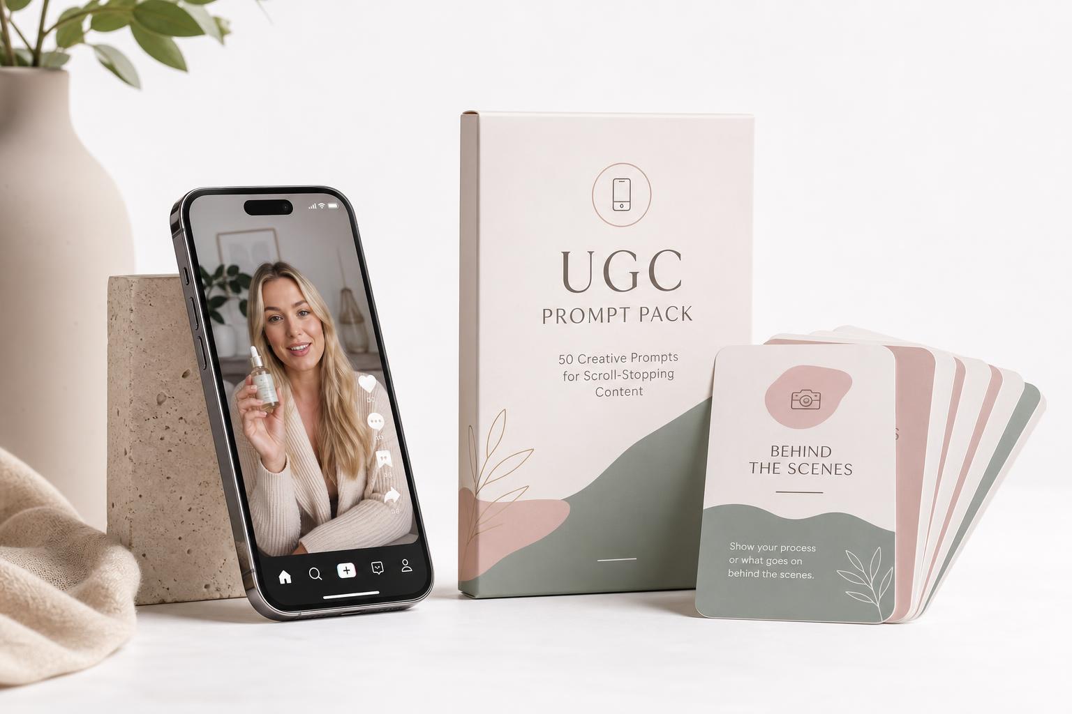 UGC Prompt Pack product mockup